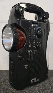 Jeep Branded AM/FM Radio Flashlight Fluorescent Lantern Combo