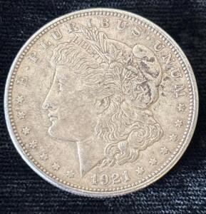 1921-D Morgan Silver Dollar Coin
