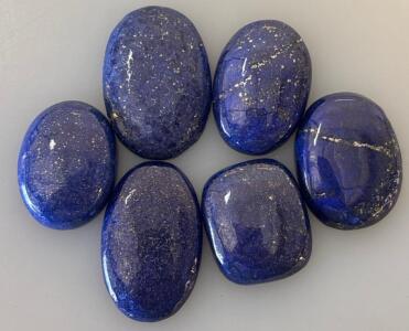 (6) Natural Lapis Lazuli Loose Gemstone