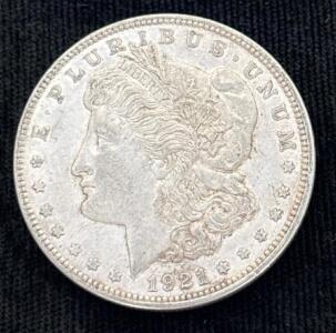 1921-D Morgan Silver Dollar Coin