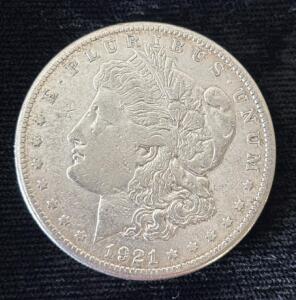 1921-S Morgan Silver Dollar Coin