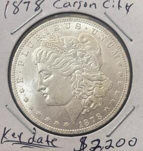 1878-CC Morgan Silver Dollar