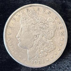 1921-D Morgan Silver Dollar Coin