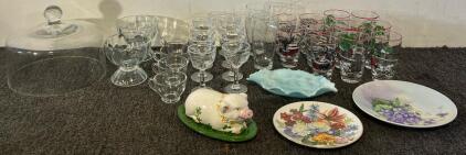 Glassware &mdash; Drinking Glass Sets, Plates, Butter Dish & More