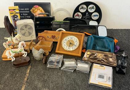 Home Decor, Slip On Towing Mirrors, Foot Pump, Holmes Fan, Purses / Bags & More