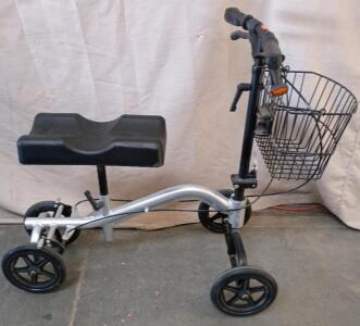 Nova Adjustable Turning Knee Walker With Locking Brake System Rugged All Terrain Wheels And Basket