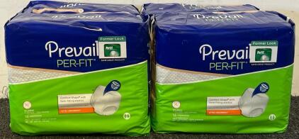 (4) Pcs 14 Count Prevail Per-Fit Daily Protective Underwear Size XL