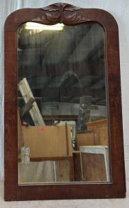 Small Wood Framed Mirror / 17.5&rdquo; L x 27&rdquo; H