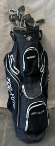 Top Flite Golf Bag & (11) Top Flite Clubs