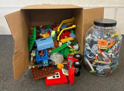 Lego Land Including (1) Box Filled With Various Legos