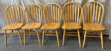 (5) Kitchen Chairs H 3&rsquo; 1&rdquo; W 1&rsquo; 5&rdquo; L 1&rsquo; 5.5&rdquo;