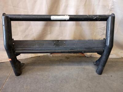 Black Metal Push Guard For A Ford Crown Victoria And/Or Dodge Charger 34"W X 23"H
