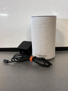 Amazon Echo Plus (2nd Generation) Smart Speaker In Heather Gray Fabric. Powers On and Tested.