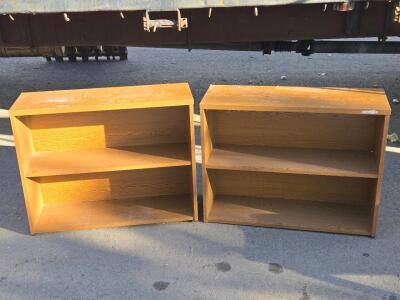 (2) Bookshelves - 27⅝"H x 36"W x 13"D