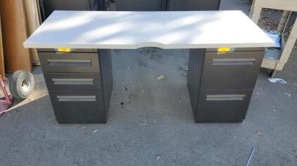 (2) Desk File Cabinet 15"x23"x28"