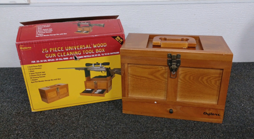 Outers 25 Piece Universal Wood Gun Cleaning Toop Box