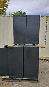 (4)Office metal shelfs Cabinets