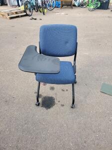 Office Chair With Attach Desk Top On Wheels 23"x31"x36"