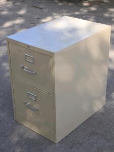 Metal 2-Drawer File Cabinet - 29"H x 18&frac14;"W x 26&frac12;"D