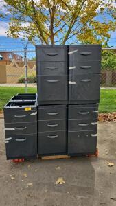 (8) Small Filing Cabinets