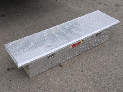 Delta 1-302000 Aluminum Diamond Plate Truck Bed Toolbox - ~70&frac12;"L x 14&frac12;"H x 20&frac12;"D