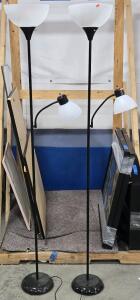(2) Tall Floor Lamps - 72"H