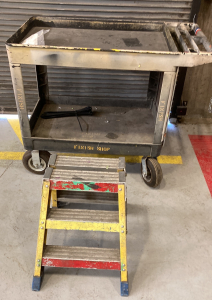 Plastic Utility Cart and Step Ladder