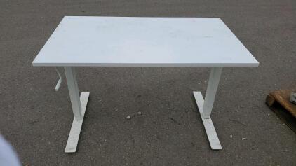 IKEA Skarsta Adjustable Desk 47.25&rdquo; Long by 27.5&rdquo; adjustable from 28&rdquo; High to 47.5&rdquo; Tall