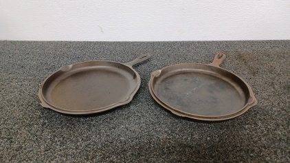 (2) 10" Cast-Iron Skillets