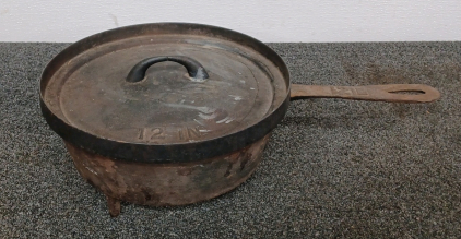 12" Cast-Iron Skillet with Lid