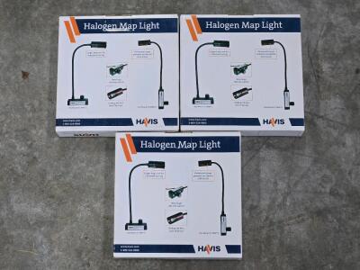 (3) *New* Havis C-MAP-T Gooseneck Halogen Maplight
