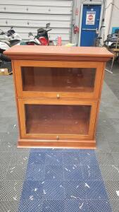 Gorgeous Two-Stack Barrister Bookcase 41"x19"x46"