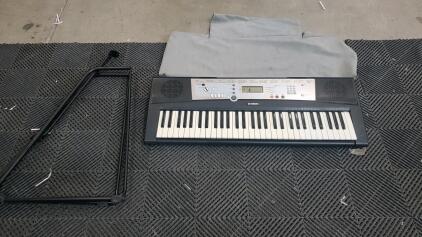Yamaha PSr E203 61-Key Electronic Keyboard With Cover And Stand