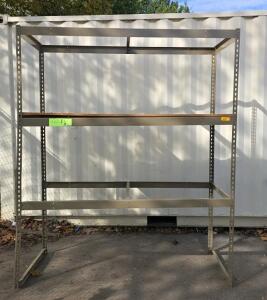 A 69"W X 30"D X 83"H Heavy Duty Work Shop Shelf