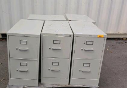 (5) 15"W X 27" D X 29 H Office Cabinets,