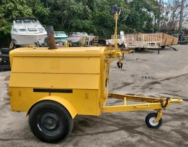 Chicago Pneumatic Model 71 Industrial Air Compressor, Serial: G2000x16 [STARTS BUT HAS DIESEL LEAK]
