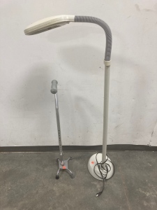 Cane And Adjustable Lamp