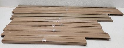 (4) 46"W Mocha Blackout Cordless Cellular Shade (2) 58"W Mocha Blackout Cordless Cellular Shade (3) 70"W Mocha Blackout Cordless Cellular Shade (1) 34"W Mocha Blackout Cordless Cellular Shade