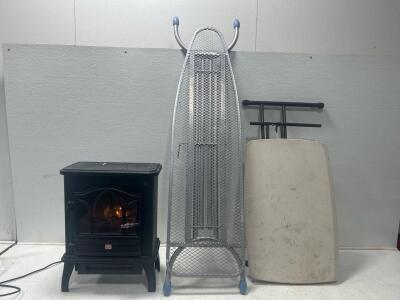 (1) 17&rdquo;x 9&rdquo;x 23&rdquo; Furnace (1) 30&rdquo;x 18&rdquo;x 28&rdquo; Lifetime Foldable table (1) 54&rdquo;x 15&rdquo;x 38&rdquo; Ironing Board