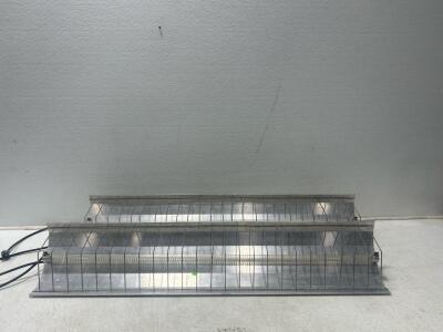 (2) 48&rdquo;x 10&rdquo; commercial Infra-Red heating Lamp.
