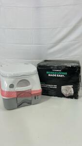 (1)Dometic 970 Series Portable Toilet With A 2.6-gallon