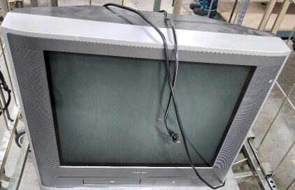 (1) Toshiba CRT TV W/ Built-in VCR And DVD Player