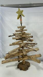 (1) 42in Wooden Tree