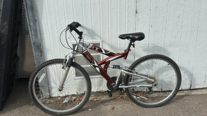 (1) 26in Next Power X Bike (Marroon And Silver)