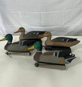(4) Premier Series Magnum Mallard (2 Drake, 2 Hen)