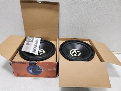 (2) Memphis PR12S4V2 Power Reference 12" SVC 4 Ohm Subwoofer