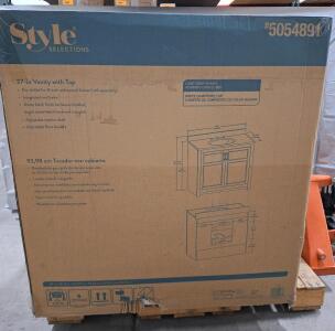 (1) Style Selections #5054891 - 37" Vanity W/Top
