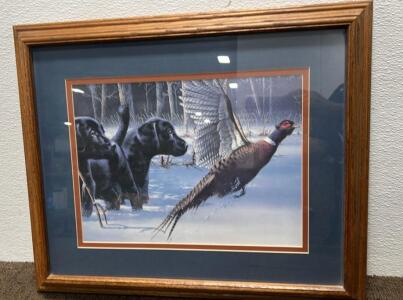 "Bird Season" by Jim Hansel. 23&rdquo;W X 18.75H