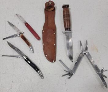(5) Knife and Multitool Lot