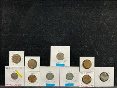 (3) Steel Cent (2) Mint Error Coins and more